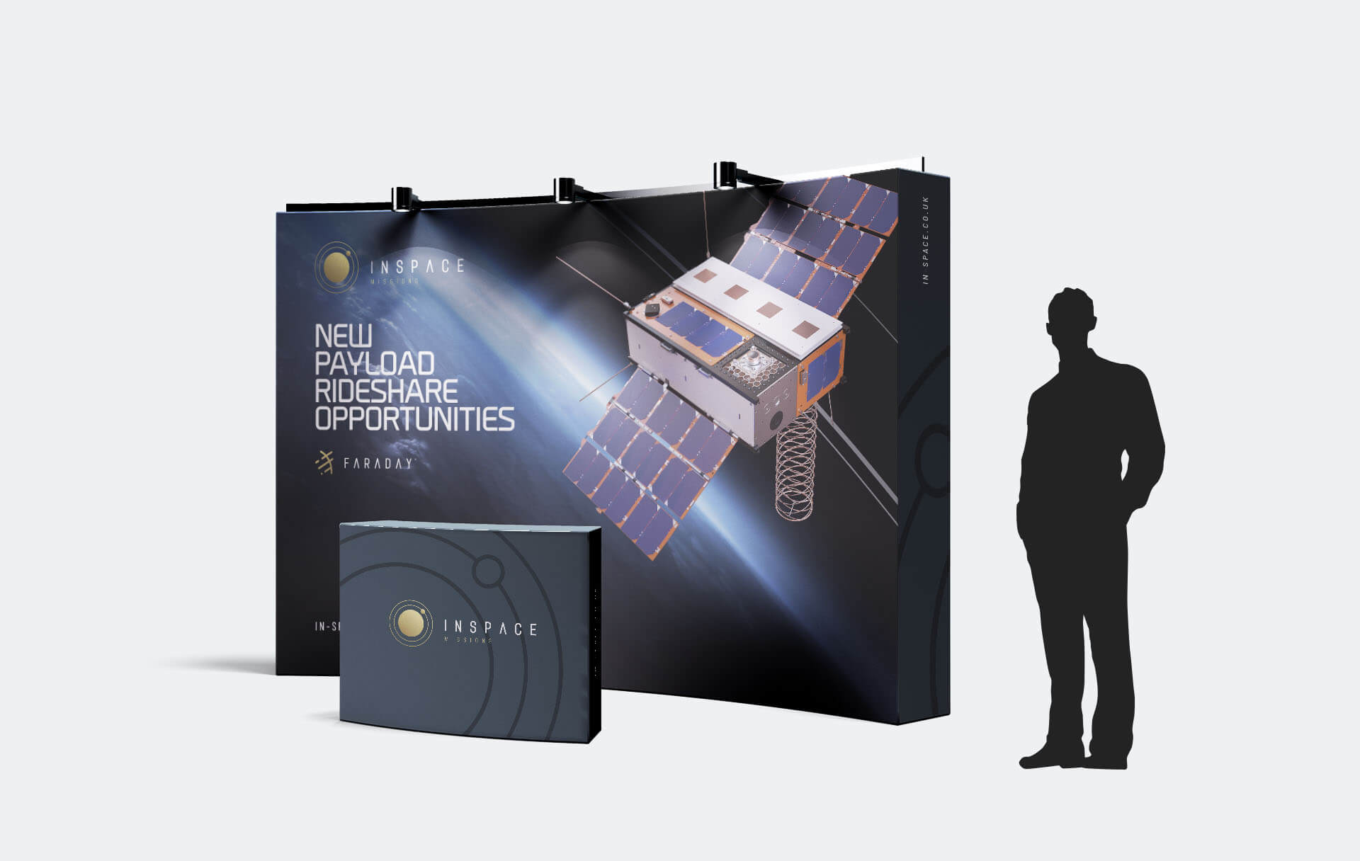 Exhibition stand design for In-Space Missions by Crux Design Agency Hampshire