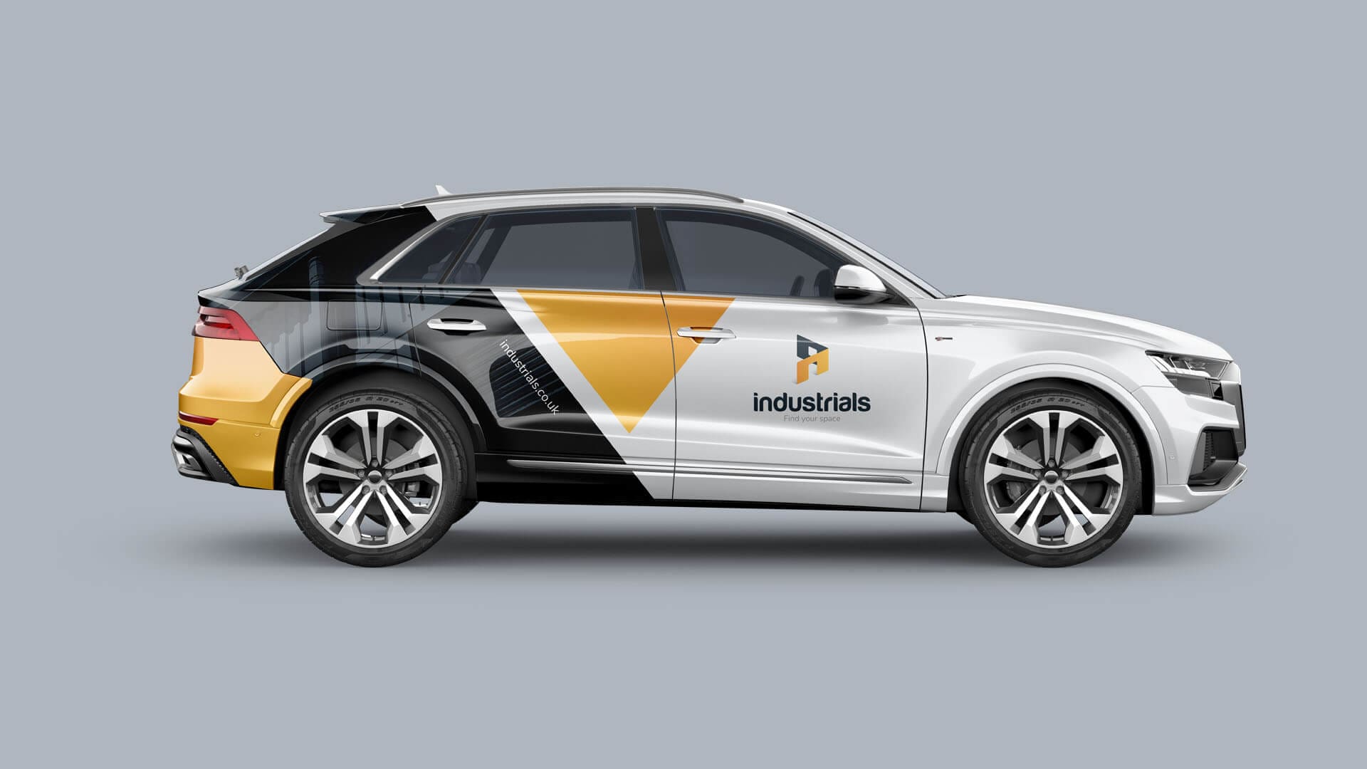 Vehicle Graphics on Audi estate for Multi-let Industrial REIT - Industrials.co.uk