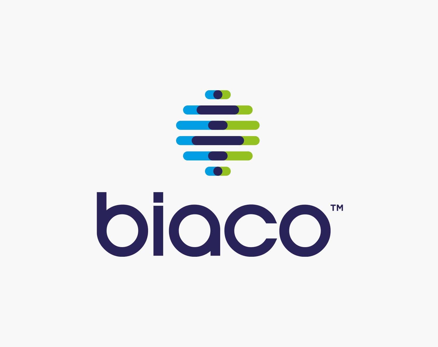 Logo design on a white background for new clean energy provider BIACO