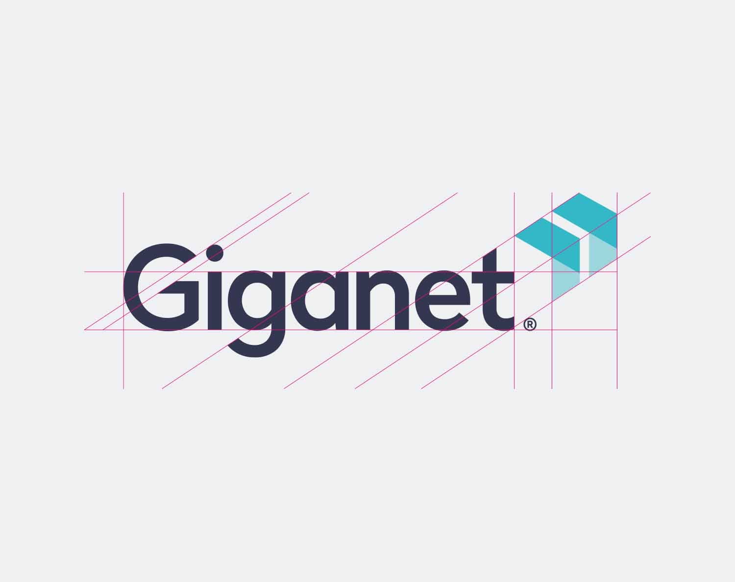 Logo design on a white background for Full Fibre provider Giganet