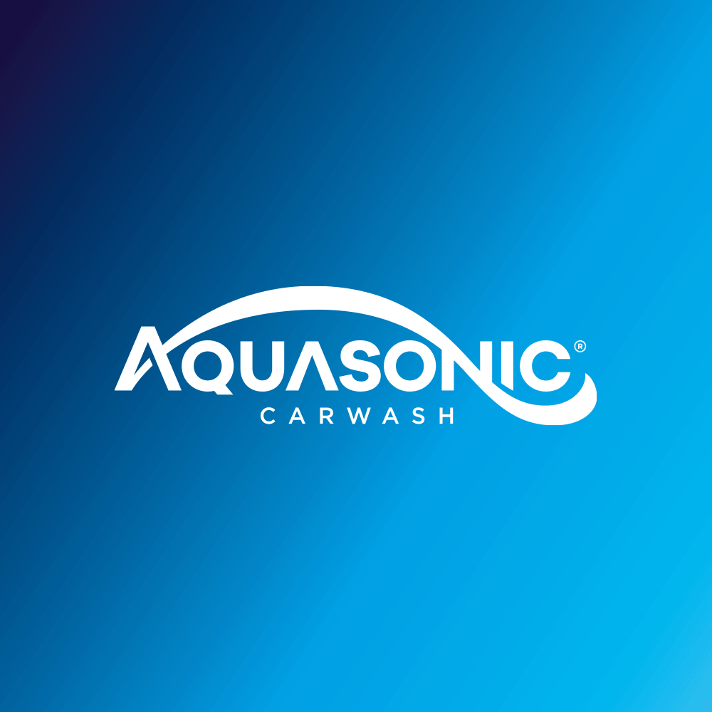 Brand identity / logo for Aquasonic carwash created by Crux Design Agency