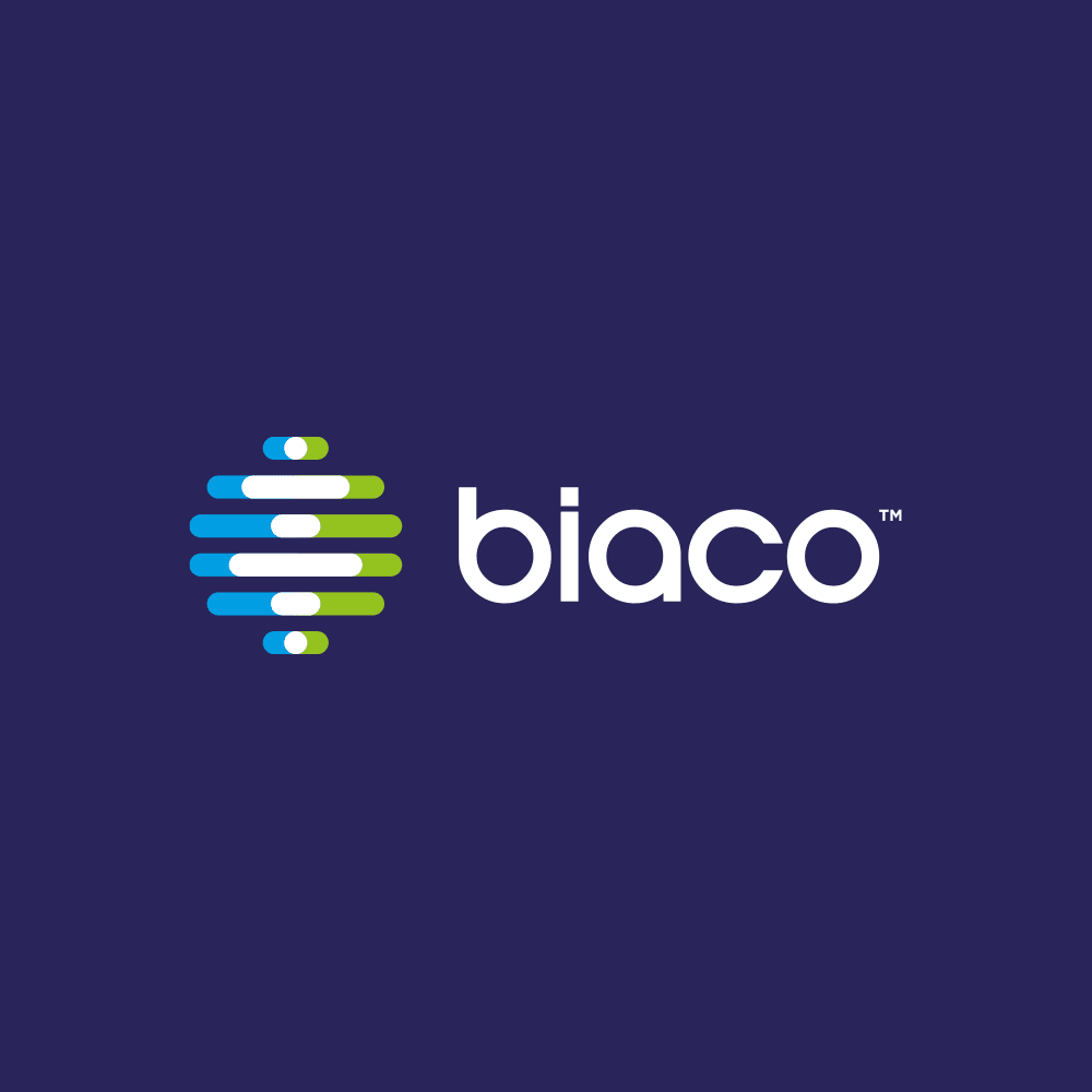 Brand identity / logo for Biaco created by Crux Design Agency
