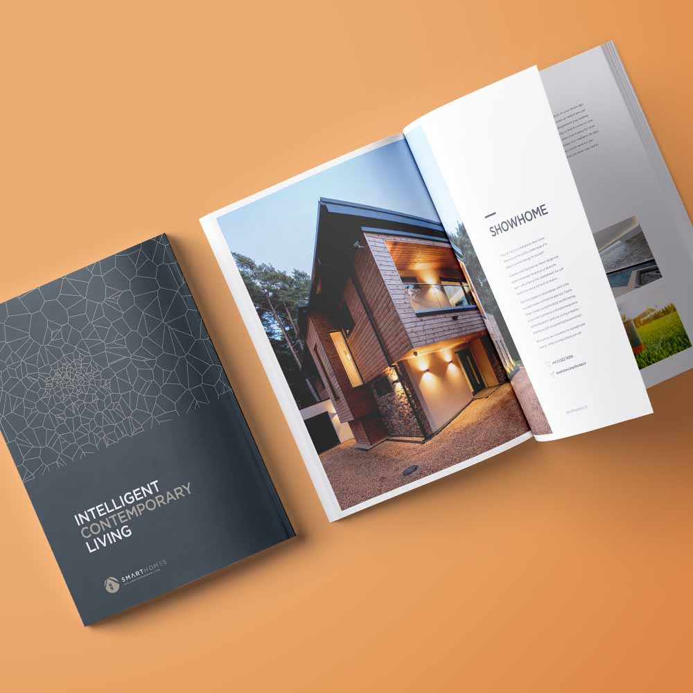 An A4 corporate brochure for Smart Homes