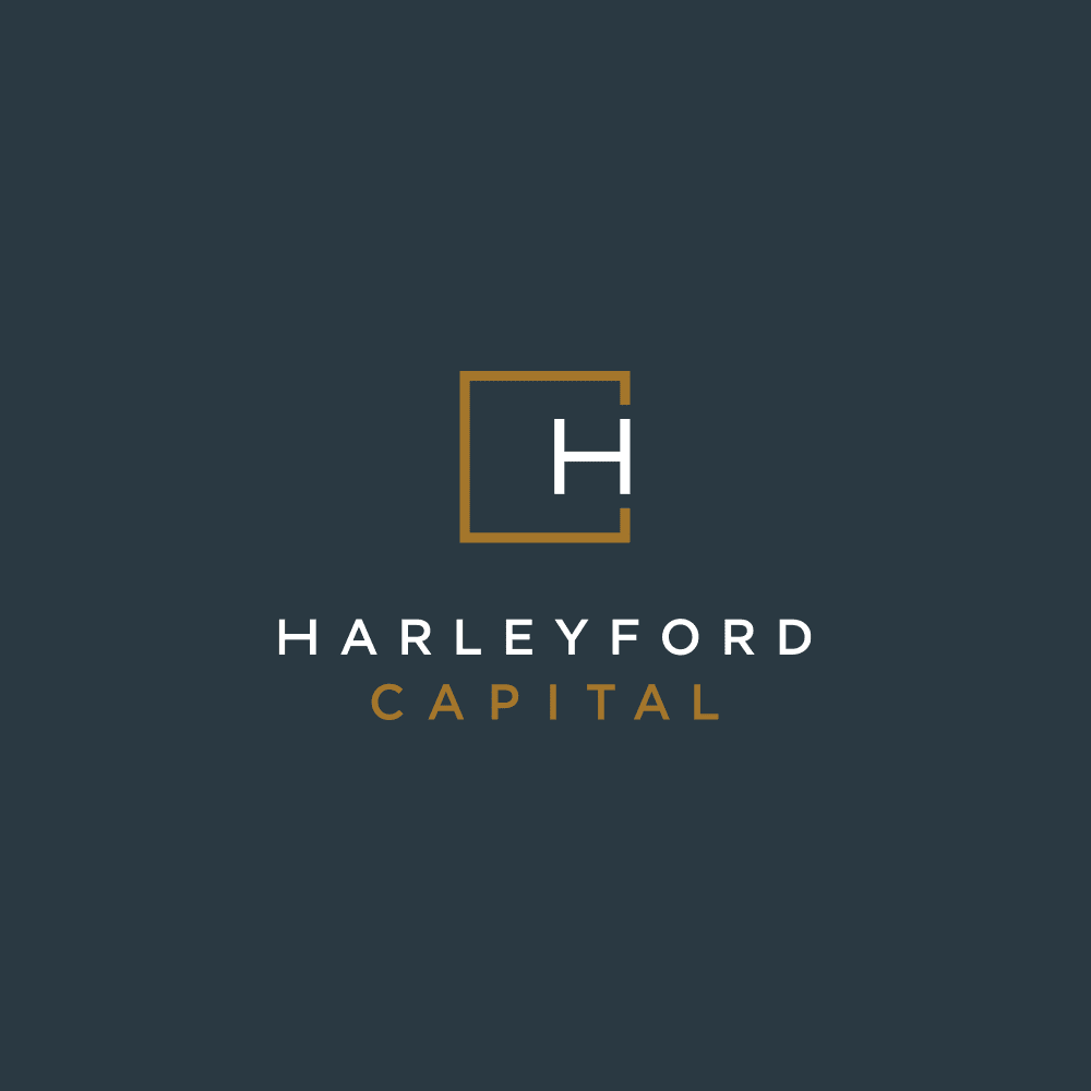 Brand identity / logo for Harleyford Capital created by Crux Design Agency