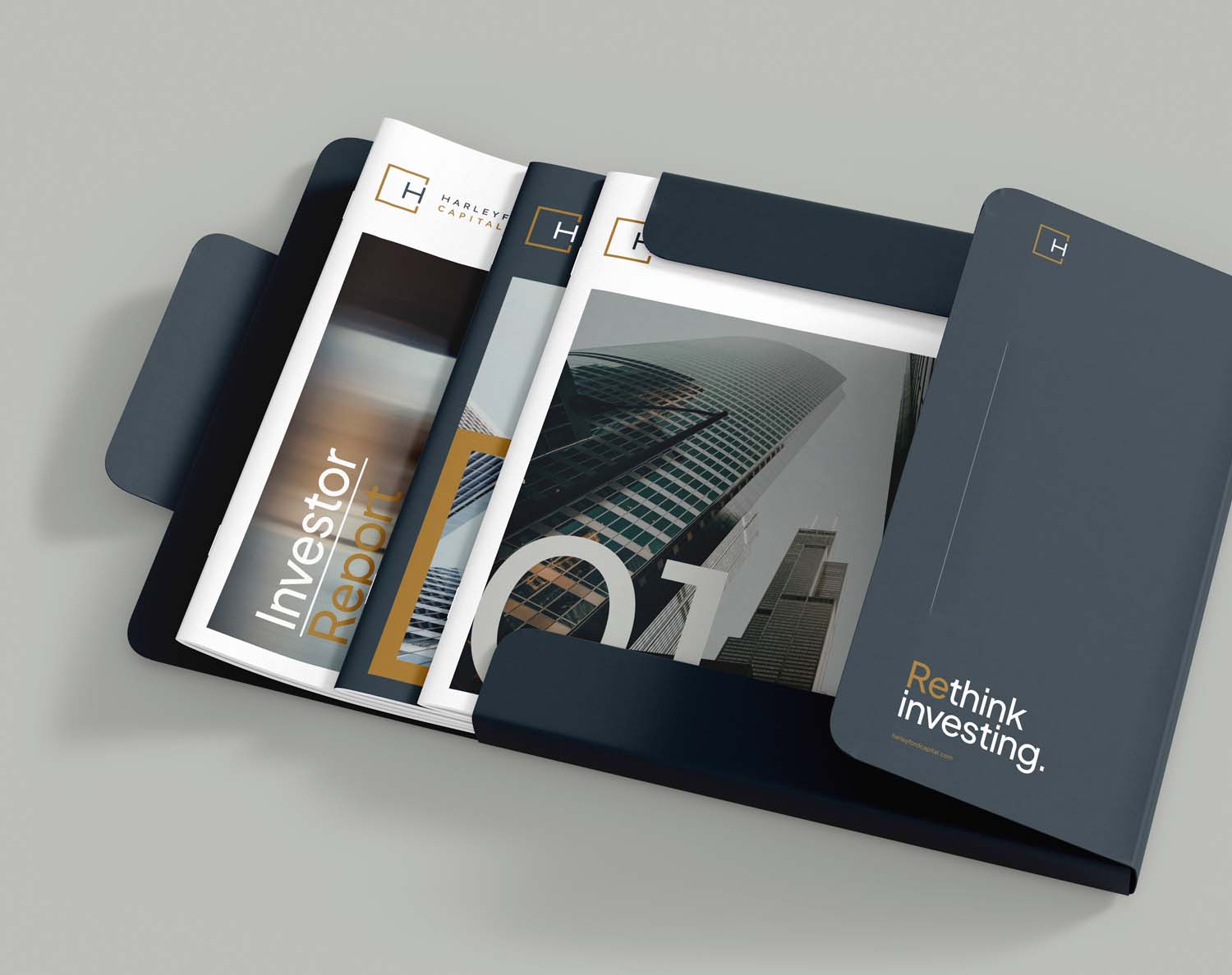 Harleyford Capital - real estate brochure design