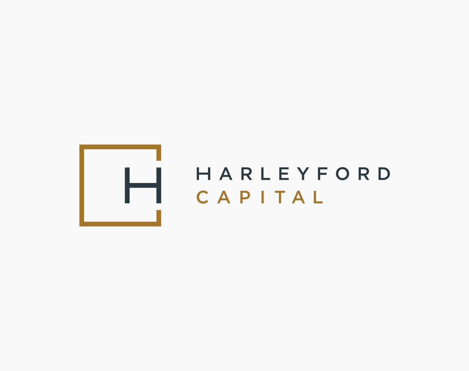 Harleyford Capital - real estate logo design horizontal