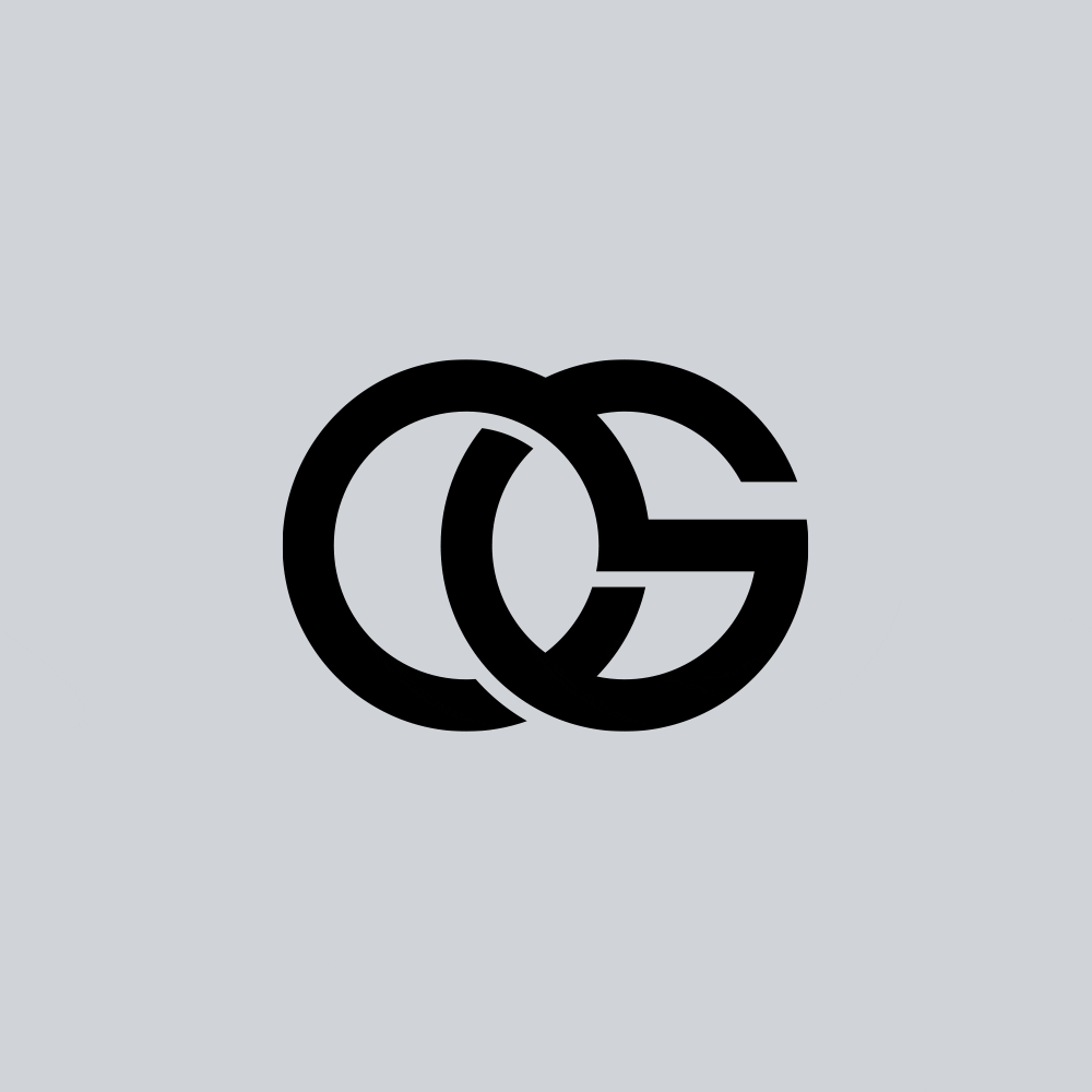 An example of an monogram/lettermark brand using the letters O and G by Crux Design Agency - UK
