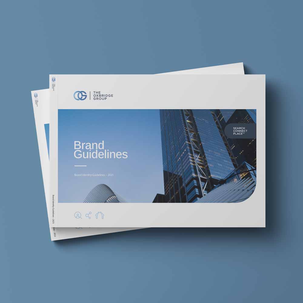 Brand book for The Oxbridge Group Executive search firm