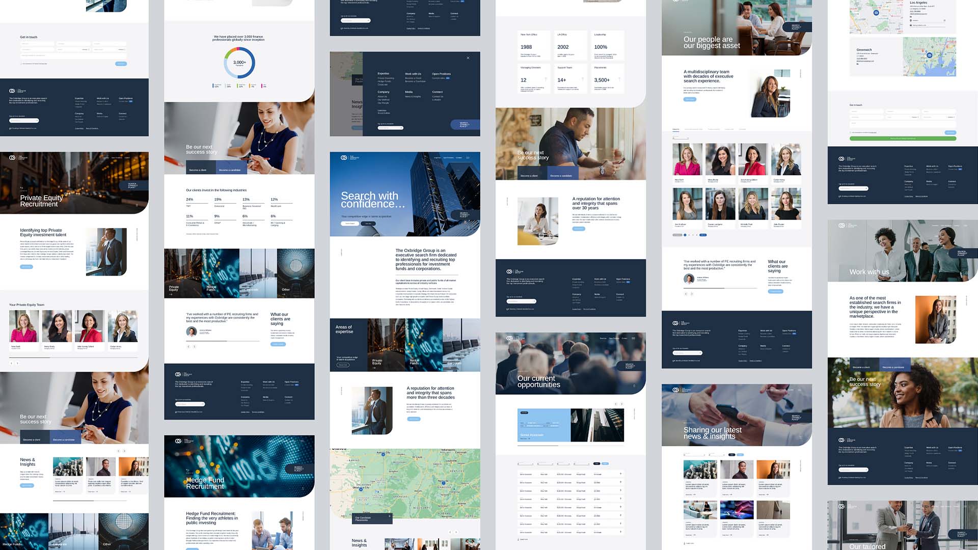 The Oxbridge Group - Website Design Desktop